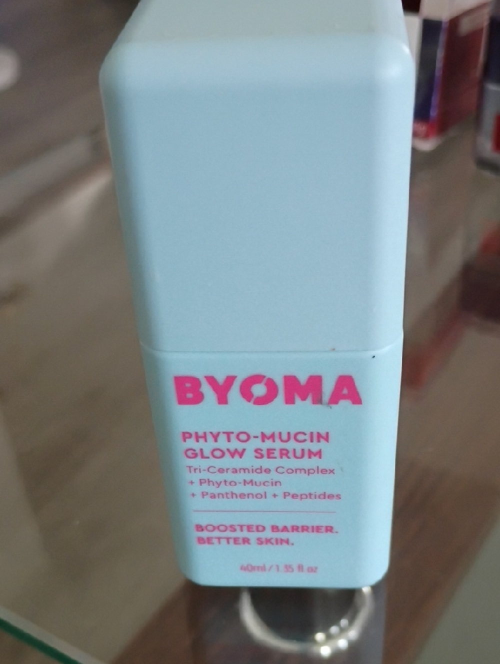 BYOMA Phyto-Mucin Glow Serum - Light Mint Pink Label